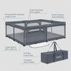 Lionelo Florence XL Easy Fold Laufstall Baby 180x200 cm, Faltbares Laufgitter Baby, Ohne Montage Nutzbar, 2 Seiteneingänge mit Reißverschluss, Atmungsaktives Netz, Weiche Kanten, Transporttasche Bild 2