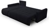 Selsey 'Timmone' Ecksofa mit Schlaffunktion & Bettkasten, Chenille, Universal, Graphit Bild 3