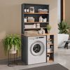 Waschmaschinenschrank Viktor Anthrazit/Goldkraft Eiche 93.6 x 88.2 cm 2 Teile mit Regal Vicco Bild 3
