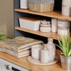 Waschmaschinenschrank Viktor Anthrazit/Goldkraft Eiche 93.6 x 88.2 cm 2 Teile mit Regal Vicco Bild 4