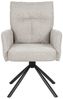 HTI-Living Esszimmerstuhl Esszimmerstuhl Kyra Beige 2er-Set (Set, 2 St), Drehstuhl Auto-Return Bild 3
