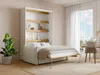 Vente-unique - RAPILI Bett Holz, Platte BeigeWeiß - B 151 cm239,2 cm x H 225,2 cm x L 188 cm Bild 2