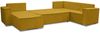 AX LIVING Ecksofas groß Lovere 314 cm – Sofa gelb mit Schlaffunktion & Strukturstoff Bild 2