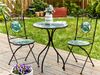 Bistro Set COZZANA Metall Schwarz Bild 3