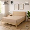 EXKLUSIV HEIMTEXTIL Jersey Spannbettlaken 200 x 200 cm Sand 100% Baumwolle Öko - Tex Zertifiziert Bed-Sheet Bettlaken Spannbetttuch Bild 2