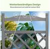 COMHOMA Blumenkasten Rankgitter Pflanzkasten mit Rollen, Holz Hochbeet mit Spalier (2 ST, 1 St, Farbe und Menge sind optional), wetterbeständiger Pflanzenkübel mit Drainagelöchern Bild 4