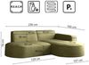 Kaiser Möbel Ecksofa Designer MODENA STUDIO L stoff Poso, Verita, Quelle, Salvador, Ecksofa, Sofa, L-Form Bild 2