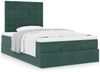 vidaXL Ottoman-Bett mit Matratzen Dunkelgrün 120x190 cm Samt 3313604 Bild 4