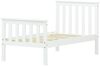 Homestyle4u Juniorbett, Kinderbett, Jugendbett, Holzbett, Bettgestell, Weiß, 70x140 cm Bild 3