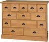 Braune Apothekerkommode in Landhausoptik Bild 2