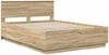 vidaXL Bettrahmen mit Kopfteil Sonoma-Eiche 160 x 200 cm Holzwerkstoff 3408056 Bild 5