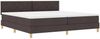 vidaXL Boxspringbett mit Kissen Dunkelbraun 200 x 200 cm Stoff 3339024 Bild 4