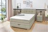 Boxspringbett Aalborg / Amelie, Polyester, Stoff, Grau, 134 x 105 x 217 cm Bild 3