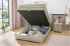 Boxspringbett Aalborg / Amelie, Polyester, Stoff, Grau, 134 x 105 x 217 cm Bild 4