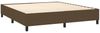 vidaXL Boxspringbett mit Matratze Dunkelbraun 160x200 cm Stoff, Härtegrad: H2 [3136848] Bild 4