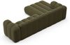 Micadoni Modulares Ecksofa Lupine 4-Sitzer Links Chenille Eden Grün Bild 4