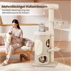 KOMFOTTEU Kratzbaum, mit 2-stöckiger Katzenwohnung & 2 Sitzstangen Bild 4