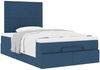 vidaXL Ottoman-Bett mit Matratze Blau 120x190 cm Stoff 3313063 Bild 5