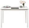 hagge home Skandinavisch Holz Schreibtisch Esstisch Schminktisch Computertisch Küchentisch Konsolentisch PC Tisch Homeoffice Esszimmertisch Wohnzimmertisch Arbeitszimmertisch 110x60 cm Höhe 75 cm, Weiß Bild 3