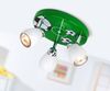 Brilliant Leuchten No. G56234-74 LED Spotrondell Soccer 3-flg GU10 grün weiß Bild 3