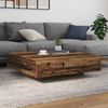 Couchtisch, Sofatisch Altholz 100 x 100 x 31 cm Holzwerkstoff Bild 2
