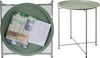 Koopman Beistelltisch Metalltisch Sofatisch Tisch 50x47 cm Grün (Stück, 1-St, Packung), Ø 47cm, runde Tischplatte, Höhe 50cm, hoher Rand Bild 3