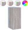 vidaXL TV-Wandschrank mit LED-Leuchten Grau Sonoma 30,5x35x70 cm 837242 Bild 2