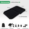 Auto Matratze 190 x 130 cm SUV Luftmatratze doppelseitig aufblasbares Luftbett mit Luftpumpe & Tragetasch Schwarz Bild 2