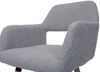 6er-Set Esszimmerstuhl HWC-A50 II, Stuhl Küchenstuhl Polsterstuhl, Holz Stoff/Textil Bouclé (450g/m²) FSC® ~ grau Bild 5