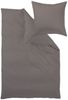 Uni-Mako-Satin - Curt Bauer Uni 155x220 + 80x80 cm-3847 stein Bild 2