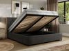 Polsterbett mit Bettkasten LARINO CLASSIC 180 x 200 cm Lattenrost und Gasdruckfedern, stabiles Bettgestell, modernes Design Multipocket Matratze - Dunkelgrau Velvet - ELORI LUX Bild 3