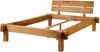 Balkenbett Wildeiche 160x200x85 natur geölt JANGALI #711 Bild 1