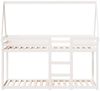 vidaXL Etagenbett mit Dach Weiß 90x190 cm Massivholz Kiefer 3282088 Bild 4
