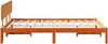 vidaXL Bettrahmen Wachsbraun 120 x 200 cm Massives Kiefernholz 872109 Bild 5