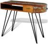 Tisch, Eisenbeinen/ Altholz, 97 x 45 x 76 cm Bild 3