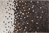 Teppich Kuhfell beige / braun 160x230 cm Patchwork Kurzflor EYIM Bild 4