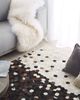 Teppich Kuhfell beige / braun 160x230 cm Patchwork Kurzflor EYIM Bild 3