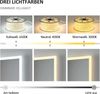 EMKE Badspiegel mit LED Beleuchtung 80x60cm Beschlagfrei 3 Lichtfarben Dimmbar Touch Bild 2