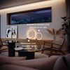 s.luce LED Ring Tischleuchte Direkt oder Indirekt Schwarz, Gold Ø 40cm Bild 4