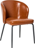 Esszimmerstuhl 2er Set ZANA Kunstleder Goldbraun Bild 4