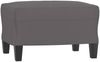 vidaXL 3-Sitzer-Sofa mit Hocker Grau 180 cm Kunstleder 3201026 Bild 4