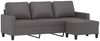 vidaXL 3-Sitzer-Sofa mit Hocker Grau 180 cm Kunstleder 3201026 Bild 3
