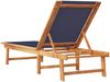 vidaXL Sonnenliege Blau Massivholz Akazie und Textilene 4008414 Bild 5