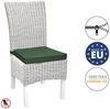 Beautissu Stuhlkissen 2er Set Loft SK Stuhlkissen Dunkelgrün, 45x40x5cm, Stuhlpolster mit Bändern Sitzkissen für Stühle, rutschfest Bild 2