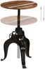 vidaXL Bartisch Altholz Massiv 60x(76-110) cm 245267 Bild 3