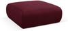 Micadoni Hocker Molino Large Strukturierter Stoff Bordeaux Bild 2
