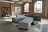 KAWOLA Schlafsofa SADIRA Ecksofa Cord grau Recamiere links 89 x 209 x 288 cm Bild 4