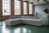 KAWOLA Schlafsofa SADIRA Ecksofa Cord grau Recamiere links 89 x 209 x 288 cm Bild 2