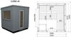 Infraworld Luna 1 Außensauna mit HPL-Platten Anthrazit versch. Fenstergrößen und Inneneinrichtung Luna 1A - Großes Fenster (BxH): 1440x799 mm Bild 2