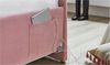 Basis-Liege mit Bettkasten Chicago / Cool, Stoff, Rosa, 98 x 90 x 208 cm Bild 3